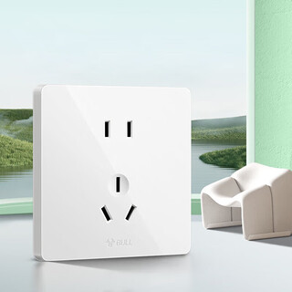 Bull socket 10a five-hole socket 86 type socket panel g12z223s white