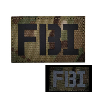 Punisher us fbi morale badge ir reflective armband military fan backpack patch tactical vest helmet velcro patch badge cp fbi 5*8cm