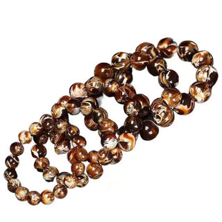 Bixiu tang burmese red leather old amber bracelet amber bracelet for men and women 12mm