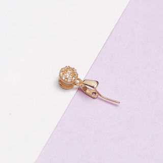 Mhfdo gold store 925 crossing 18k gold buckle button buddha male jade buckle cucumber seed buckle 1 card button pendant straight hole gold color