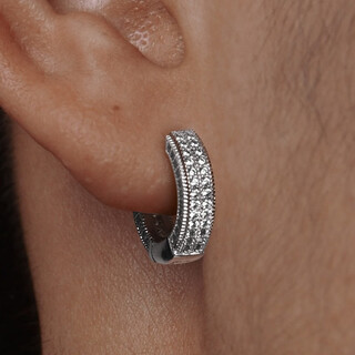 Mingyang decorative sea 925 silver full diamond earrings men's earrings earrings trendy hip-hop simple light luxury fashion men's single ear jewelry white gold single