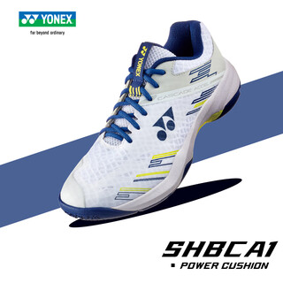 Yonex badminton shoes 2024 new shbca1 yy ultra-light professional sports shoes non-slip and wear-resistant shbca1ex-white/navy blue (2025 new color) 42 (270mm)