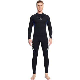 Dive&sail3mm men's thickened thermal clothing wetsuit women's one-piece jellyfish suit deep diving suit surfing suit winter swimming suit dark blue s women's style