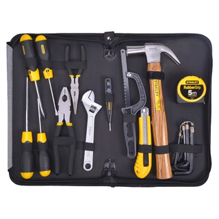 Stanley tool set home repair tool set home portable repair tools screwdriver wrench hammer box ruler 22-piece set professional 92-010-23c