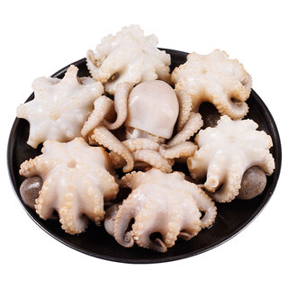 Meijiajia three-defiled small octopus, net weight 1 jin jin is equal to 0.5 kilogram (8-13 pieces), toothed and dirty octopus, seafood and aquatic products