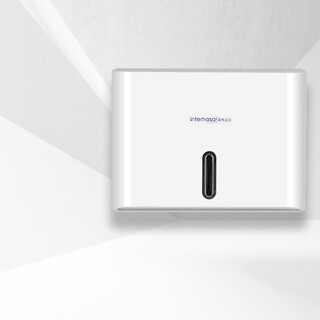Inter lufthansa hand towel box wall-mounted bathroom tissue box punch-free toilet paper box bathroom drying paper box commercial white punched + nail-free screws