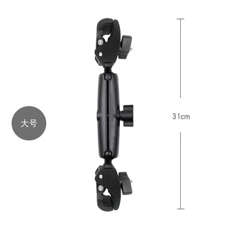 Photography suitable for insta360 panoramic action camera bracket bicycle and motorcycle fixed riding aluminum alloy mobile phone holder m10 handlebar x3 double-headed powerful clamp_can be used to fix selfie sticks