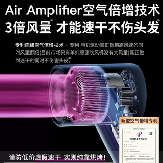 Saint-siman leaves-free and hair-free genuine hair dryer hotel hair dryer household silent high-power hair salon high-power protective hair dryer silver gray single nozzle comes with bracket top version 1 1.8 meters wire