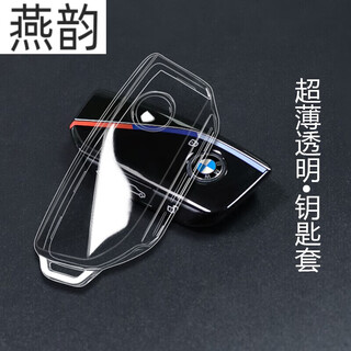 Tucker is suitable for 24 bmw i5 key covers 7 series new x5l buckle x5 series x1i7x7735lixx6 transparent shell new bmw thin transparent single set