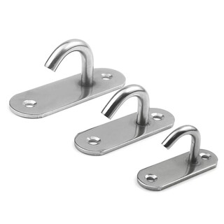 Mozda stainless steel wall ceiling hook black top hook sandbag projection screen roof ceiling hook fan hook single hook primary color opening small size 60mm long (2 prices include accessories)