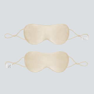 Manito/manita valentine's day gift cozy silk eye mask, ear-hanging mulberry silk light-blocking sleep goodie, drunken champagne full