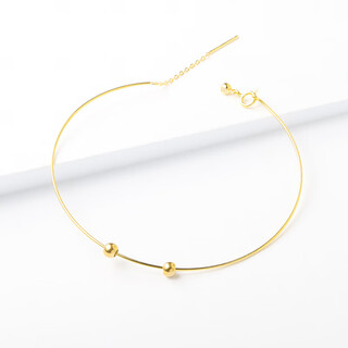 Yan's new 925 sterling silver ultra-fine bracelet with adjustable length, fashionable and versatile wearable bead bracelet, gold transfer beads, gold style