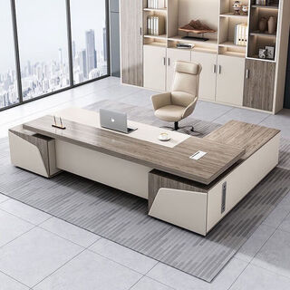 Boss desk office desk and chair combination simple modern president desk atmospheric executive desk manager desk office computer desk 1.6 * 0.8 meters + side cabinet