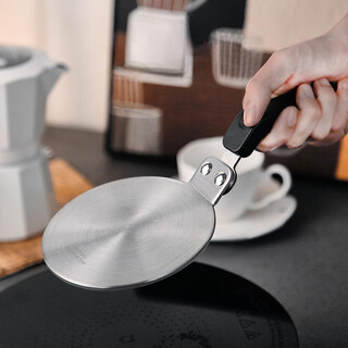 Huili's heat conduction plate moka pot gas stove enamel pot pot bottom household thawing pot protection plate anti-burn black heat conduction plate 20cm moka pot heat conduction plate