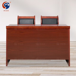 顺富美会议桌贴木皮长条桌会议员工培训桌1.2米普通款1桌2椅桌椅组合