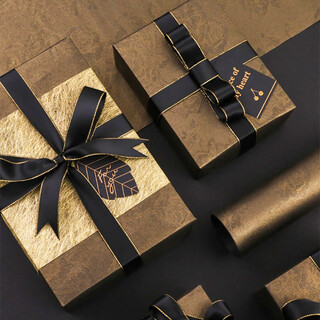 Doroch ribbon ribbon 4.5 meters hot stamping ribbon birthday gift wrapping paper christmas gift ribbon ribbon thanksgiving