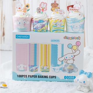 Xuechu cake mold jade dog cupcake cup paper tomafon chiffon cake baking mold 100 pack