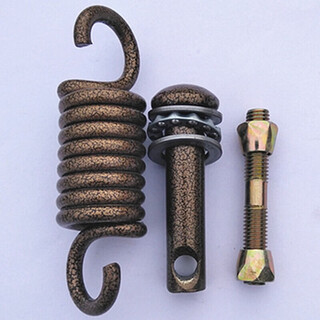 Hanging basket spring accessories spring swing hook cradle chair silencer latch screw hanging chair hook parts brown single spring hook complete set