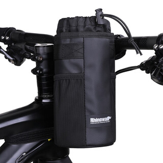 Rhinowalk rhino walking cycling water bottle bag mountain bike handlebar bag portable road bicycle water bottle bag front pendant bag mobile phone bag rk1900b black pocket bag