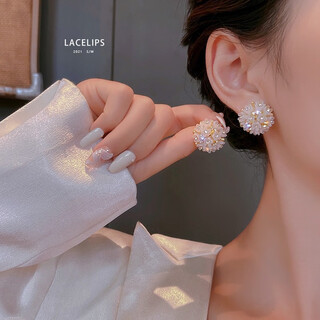 Kasiyu2025 new light luxury niche design flower earrings cool style earrings new trendy super fairy high-end earrings for women sparkling diamond flowers