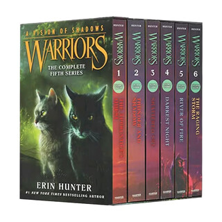 猫武士六部曲 暗影幻象 Warriors A Vision of Shadows 6册 英文原版 儿童课外阅读奇幻成长励志进阶章节桥梁书 5-15岁 950L-1100L