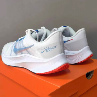 耐克（NIKE）男鞋2025新款夏季运动鞋REVOLUTION 6 缓震跑步鞋赤足休闲鞋 DA1105-101白色多色蓝色亮深红 42