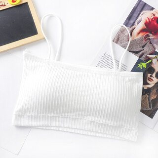One-line bandeau bra for women, anti-exposure, gathering beautiful back and chest, student camisole, white, one size fits all (80-125jin jin is equal to 0.5kg)