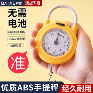 Baijie portable scale electronic scale spring hook scale weighing vegetable express crane scale portable high-precision kitchen scale luggage scale
