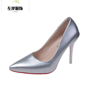 35-45 size large size high heels 44 stiletto sexy women's shoes 43 slim wedding shoes 42 men's transvestite shoes single shoes lcy 1001 silver 10 cm 35