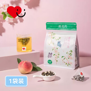 Peach oolong tea, jasmine tea, fruit tea, triangular tea bag, hot and cold infusion bag, fruit tea, peach oolong tea*1 bag