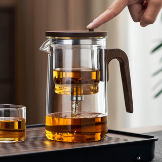 Yipot tea walnut elegant cup tea water separator cup office teapot home glass teapot