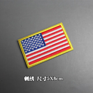 Diang american stickers for clothing, hats, backpacks, personalized armbands, clothing reflective velcro, morale badges, helmet stickers, us military flag colors