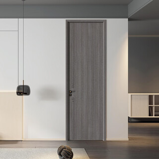 Деревянная дверь jiufu, дверной гарнитур для спальни, деревянная композитная межкомнатная дверь, гостиная, кабинет, неокрашенная деревянная дверь, дерево катальпа инков + нано черный