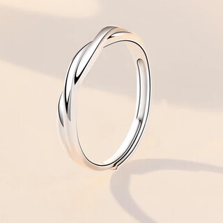 Mobius endless love couple ring, couple's niche design ring, women's simple temperament, men's style
