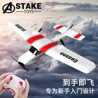 KF TOYS遥控泡沫飞机固定翼战斗机滑翔机航模耐摔户外玩具男孩女孩子礼物 双电池版泡沫飞机