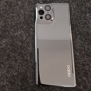 Oppo is suitable for oppo findx3 original back cover findx5 glass x6pro pure original mobile phone battery cover back shell findx3/x3pro-mirror black glass back cover