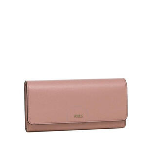 Furla luxury fashion brand women's wallet textured leather bi-fold long gold letter logo ps121046219 pic os