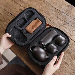 Yujiadao (yujiadao) zisha kung fu tea set teapot home travel portable bag outdoor customer event gift
