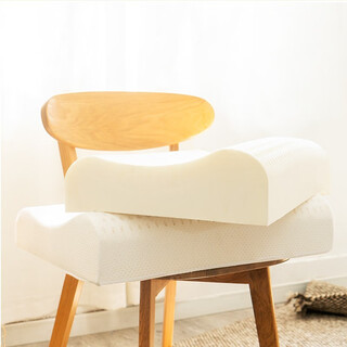 Yowo thai natural latex pillow cervical pillow core student pillow single pillow high and low massage pillow single pillow curve smoothing pillow free inner jacket 93% latex