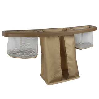 Mexueer customizable crib storage bag hanging bag bedside diaper bag bedside storage bag storage rack large capacity washable brown (single layer model)