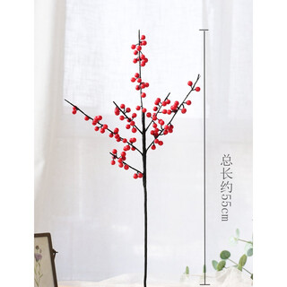 Xu shansi simulated eucalyptus golden red fruit red fortune fruit with blessing bucket flower arrangement fake flower simulated floral ornaments holly fruit