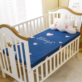 Babypure shine baby mattress newborn children sponge mattress four seasons universal kindergarten nap mat baby tatami mattress blue 4 cm thick encryption model moderate soft and hard 60x105cm