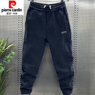 Pierre cardin 2024 trendy casual pants men's spring harem pants loose corduroy sweatpants fashionable and versatile sports pants navy m recommended 90-100jin jin equals 0.5 kg