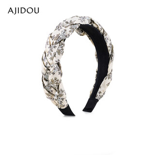Ajidou ajidou headband, same style in offline mall, elegant floral wide headband, birthday gift for girlfriend, wife