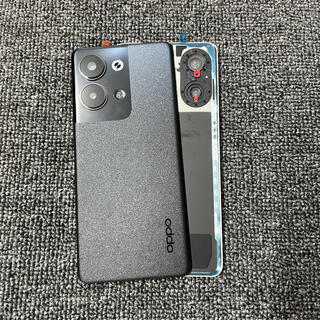 I suitable for opporeno9 original disassembly back cover reno9pro back shell 9pro+ original back cover battery cover reno9 haoyue black with frame lens back cover