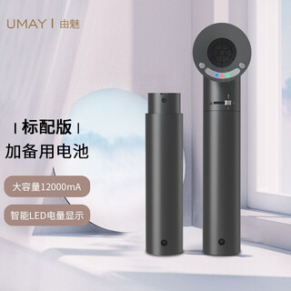Umay fourth-generation wireless hair dryer for student dormitories, rechargeable, unplugged hot and cold dryer, removable battery, supports usb fast charging, valentine's day gift, standard + standard version spare battery, regular recharge