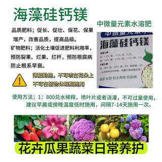 5斤海藻硅钙镁中微量元素肥钙镁硼锌铁叶面水溶复合肥料农用园艺 海藻硅钙镁 中微量元素肥5斤 园艺肥料