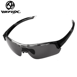 Wefoxwefox 2023 outdoor cycling driving glasses anti-uv enhanced clarity anti-glare fishing polarized glasses 1105 gray gray film (with glasses case)