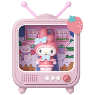 【9成新】KUROMI电视机发光小夜灯三丽鸥摆件玩偶卧室氛围灯美乐蒂生日礼物女孩