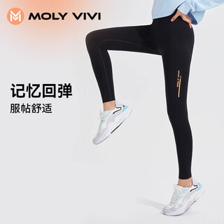 Moly vivi shark pants women's autumn and winter thickened velvet warm volcano pants hl3 high waist hip leggings magic vivi dark night black m-upgraded thick velvet 0 -10 m